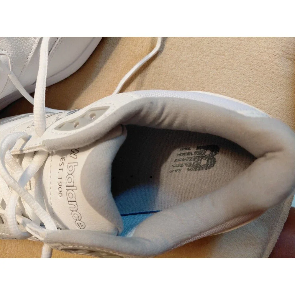 New Balance 928v3 Men's 7.5 6E XX Wide White Leather Walking Shoes Excellent!